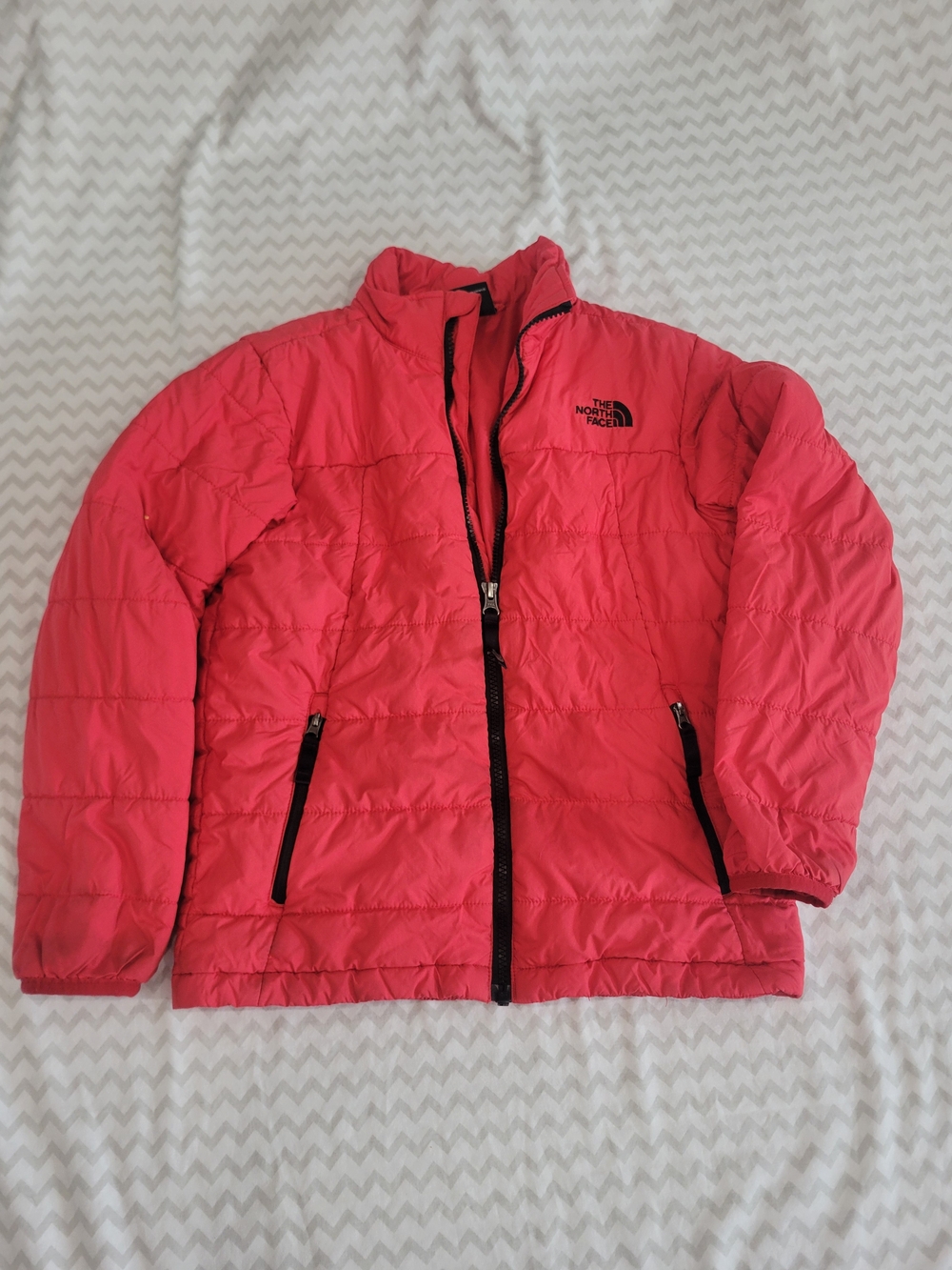 The North Face Kids' Insulated Red Jacket **Flaws Please See Photos**